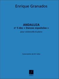 ANDALUZAVLC-PIANO DANSE ESPAGNOLE N 5 (CALVO VIOLONCELLE