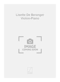 LISETTE DE BERANGER VIOLON-PIANO VIOLON