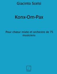 KONX OM PAX CHOEUR (VX-MX) PARTIE HOMME CHANT