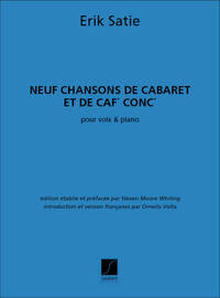 NEUF CHANSONS DE CABARET ET DE CAF' CONC' CHANT