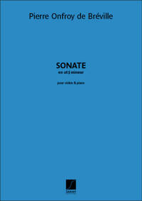 SONATE EN UT DIESE MINEUR VIOLON-LIVRE +PARTITION