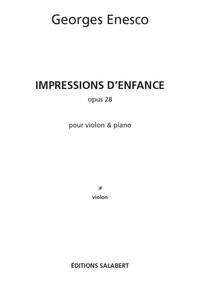 IMPRESSIONS D'ENFANCE, OP. 28 VIOLON