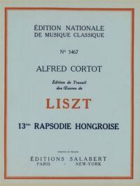 RHAPSODIE HONGROISE N 13 PIANO