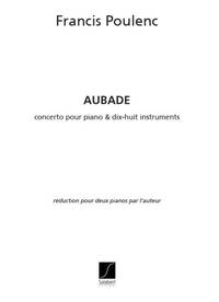 AUBADE CONCERTO POUR PIANO ET 18 INSTRUMENTS PIANO
