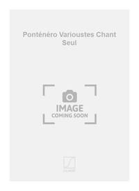 PONTENERO VARIOUSTES CHANT SEUL CHANT