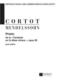 PRESTO DE FANTAISIE EN FA DIESE OP.28 PIANO PIANO