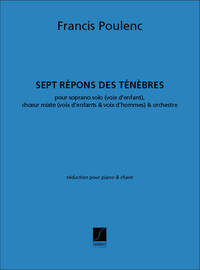 7 REPONS DES TENEBRES CHANT-PIANO REDUCTION CHANT