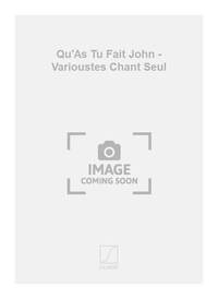 QU'AS TU FAIT JOHN - VARIOUSTES CHANT SEUL CHANT