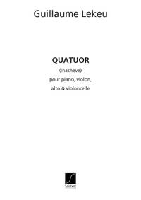 QUATUOR (INACHEVE) MUSIQUE D'ENSEMBLE