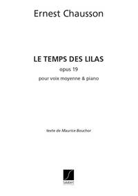 TEMPS DES LILAS CHANT