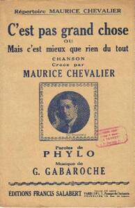 C'EST PAS GRAND CHOSE VARIOUSTES CHANT SEUL CHANT