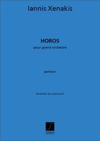 HOROS ORCHESTRE PARTITION ORCHESTRE