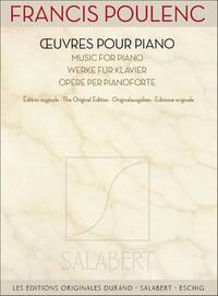 UVRES POUR PIANO PIANO