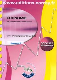 ECONOMIE. ENONCE. POCHETTE. UNITE D'ENSEIGNEMENT 5 DU DCG. DISSERTATION DCG/UE5