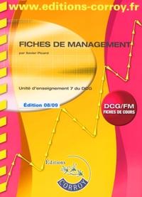 FICHES DE MANAGEMENT. POCHETTE. UE 7 DU DCG