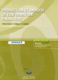 Production et analyse de l'information financière ENONCE - POCHETTE