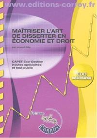 Maîtriser l'art de disserter en économie et droit