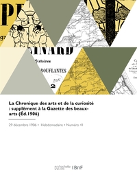 La chronique des arts et de la curiosité