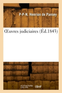 OEUVRES JUDICIAIRES