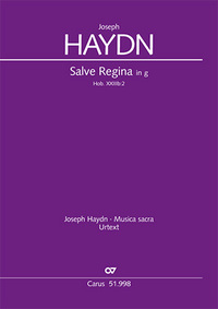 JOSEPH HAYDN : SALVE REGINA IN G - HOB. XXIIIB:2 - CHANT PIANO