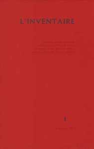 INVENTAIRE - T01 - INVENTAIRE N 1. AUTOMNE 2014