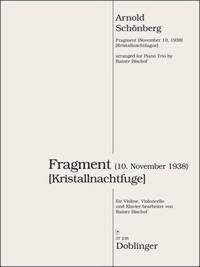 FRAGMENT (KRISTALLNACHTFUGE) VIOLON-PARTITION+PARTIES SEPAREES