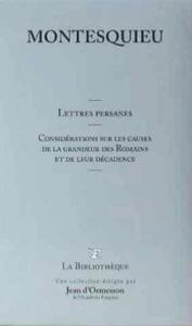 Les lettres persanes et autres oeuvres T21