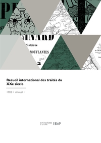 Recueil international des traités du XXe siècle
