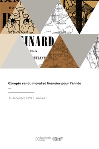 COMPTE RENDU MORAL ET FINANCIER POUR L'ANNEE