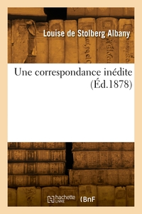 Une correspondance inédite