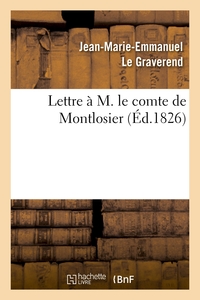 LETTRE A M. LE COMTE DE MONTLOSIER