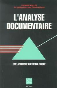 L'analyse documentaire - une approche méthodologique