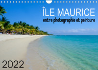 ILE MAURICE ENTRE PHOTOGRAPHIE ET PEINTURE (CALENDRIER MURAL 2022 DIN A4 HORIZONTAL) - REINTERPRETAT