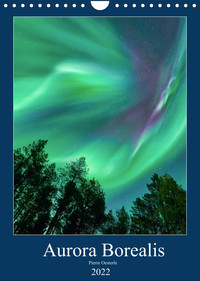 Aurora Borealis en Scandinavie (Calendrier mural 2022 DIN A4 vertical)
