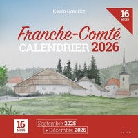 CALENDRIER 2026 - 16 MOIS - FRANCHE-COMTE