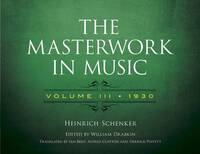 THE MASTERWORK IN MUSIC: VOLUME III - 1930 LIVRE SUR LA MUSIQUE