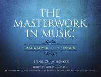 THE MASTERWORK IN MUSIC: VOLUME I - 1925 LIVRE SUR LA MUSIQUE