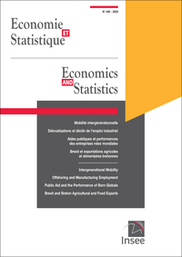 Economie et Statistique/ Economics and Statistics n° 540