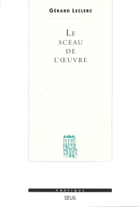 LE SCEAU DE L'OEUVRE