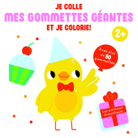 JE COLLE MES GOMMETTES GEANTES ET JE COLORIE LES ANIMAUX DOMESTIQUES - 2+ AVEC PLUS DE 80 GOMMETTES