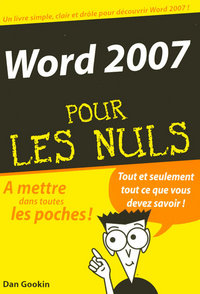 Word 2007 Poche Pour les nuls