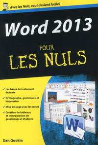 WORD 2013 POCHE POUR LES NULS