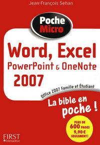 Poche Micro Word, Excel, PowerPoint, OneNote, Office 2007