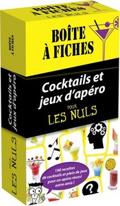 Boîte à fiches Cocktails et jeux d'apéro Pour Les Nuls