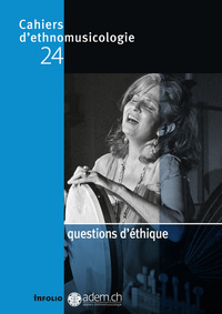 CAHIERS D'ETHNOMUSICOLOGIE N24 QUESTIONS D'ETHIQUE