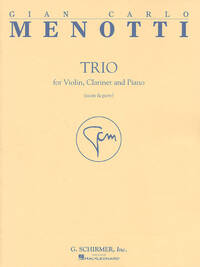 GIAN CARLO MENOTTI: TRIO (SCORE AND PARTS)