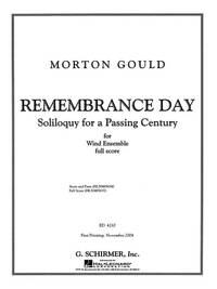 MORTON GOULD: REMEMBRANCE DAY - FULL SCORE