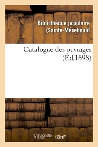 CATALOGUE DES OUVRAGES