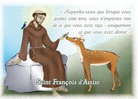 Images saintes saint François d'Assise par lot de 10