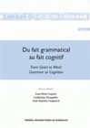 Du fait grammatical au fait cognitif